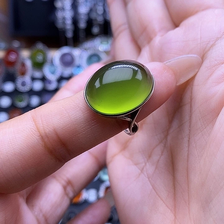 W***J岫玉银S925镶嵌戒指