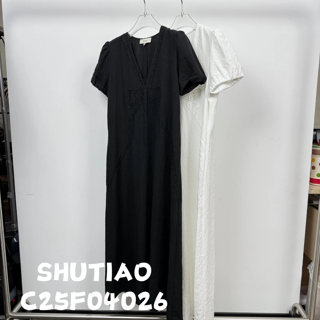 【SHUTIAO】2025夏季：新款小众设计款连衣裙C25F04026
