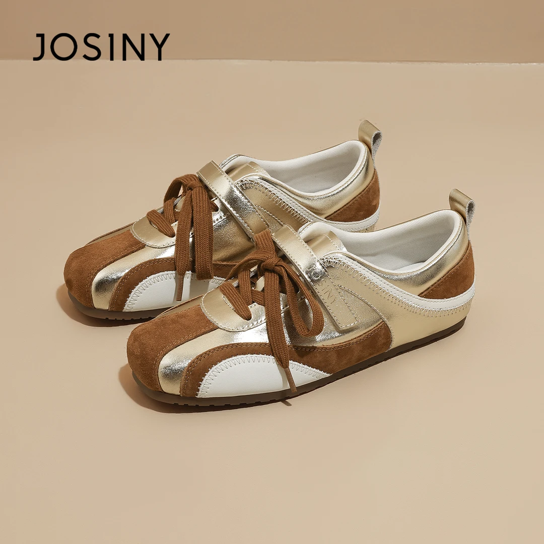 卓诗尼德训鞋25秋季新款爆款拼色魔术贴平底潮流休闲板鞋运动鞋XX