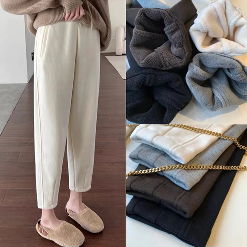 孕妇休闲裤春秋款宽松显瘦奶奶裤秋冬加绒外穿托腹裤小个子休闲裤