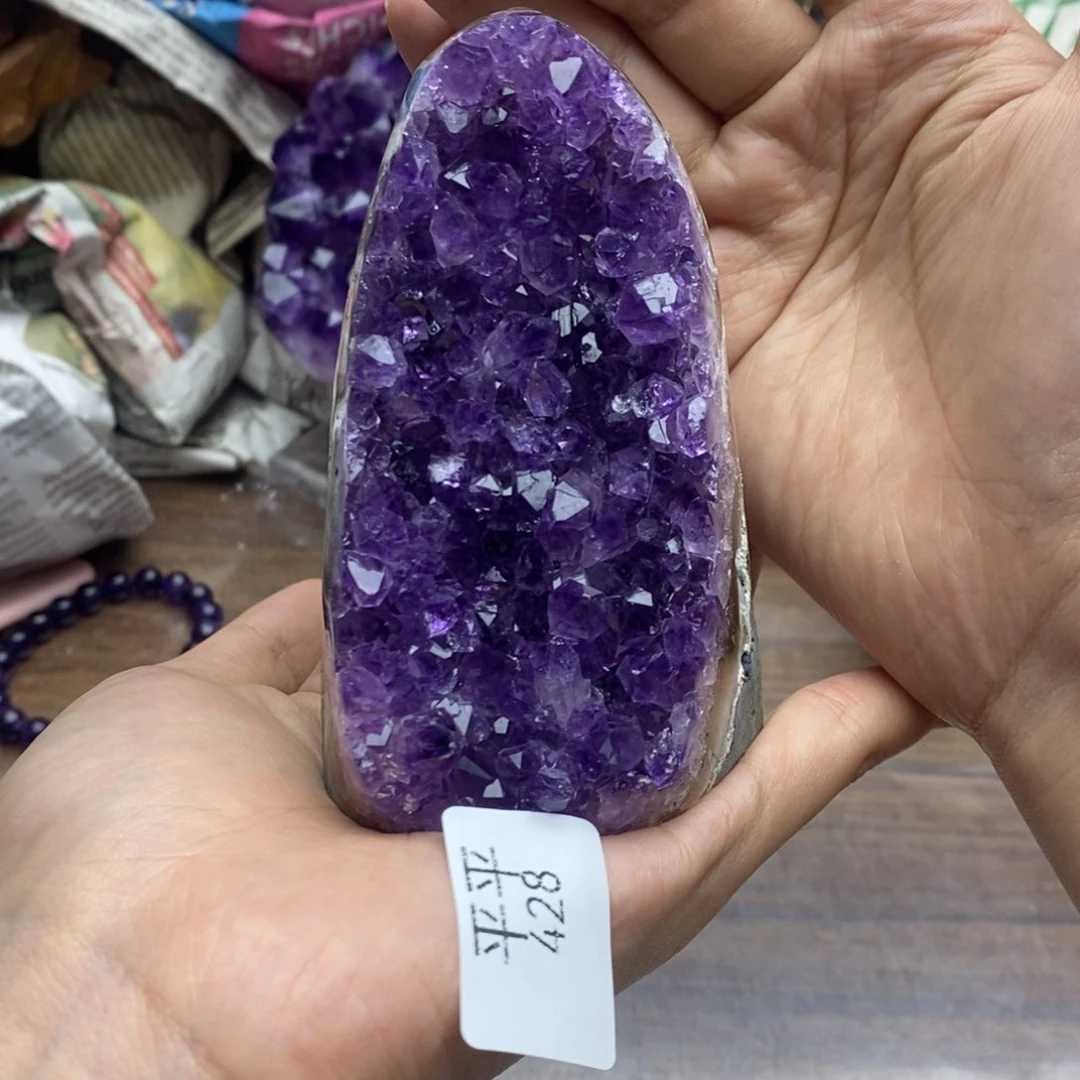 紫晶珠宝半成品未镶嵌