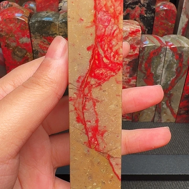 昌化石印石睡**头精品昌化鸡血石