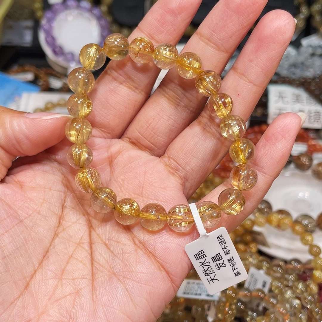 未镶嵌手串水晶钛晶9m