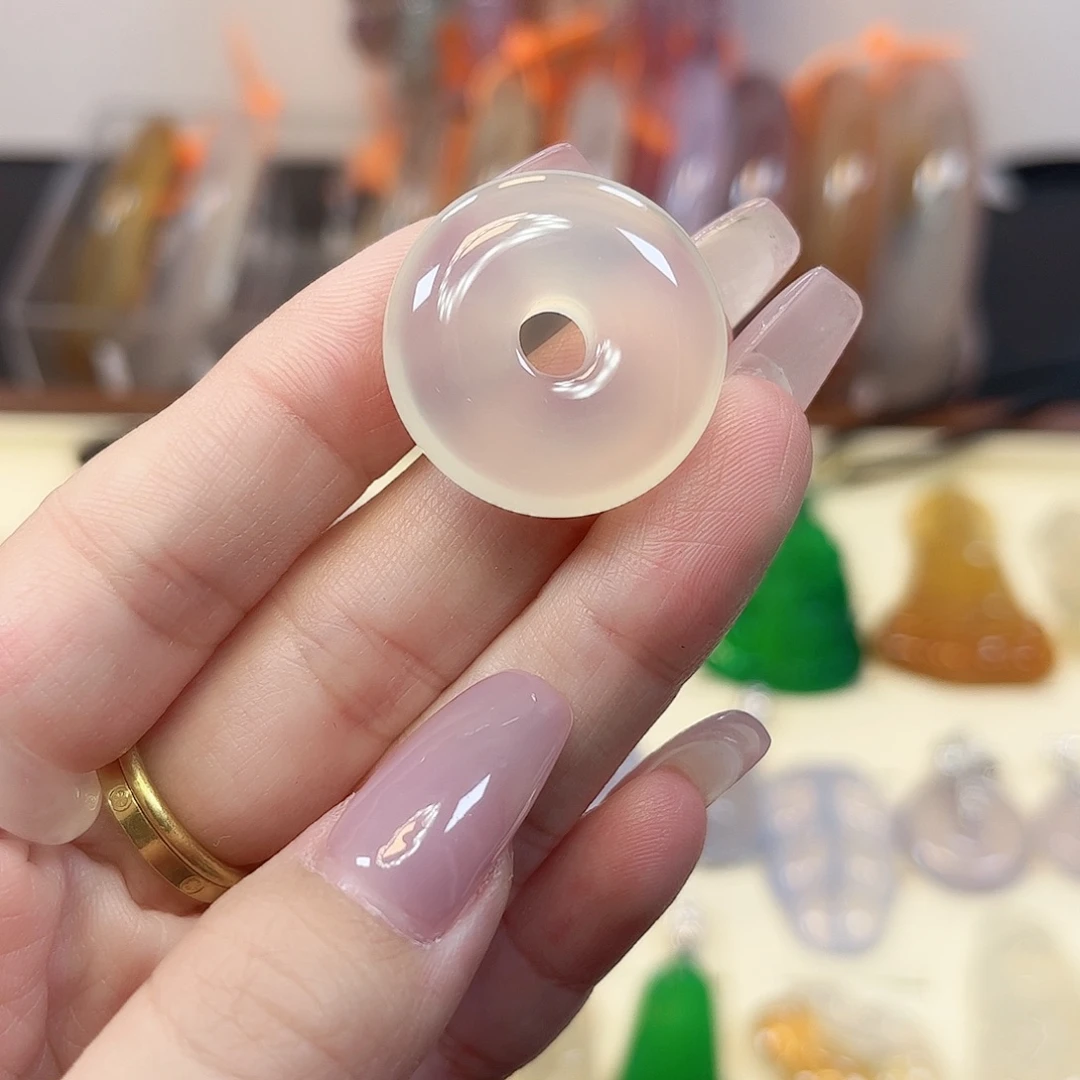 玛瑙/玉髓银S925镶嵌颈饰