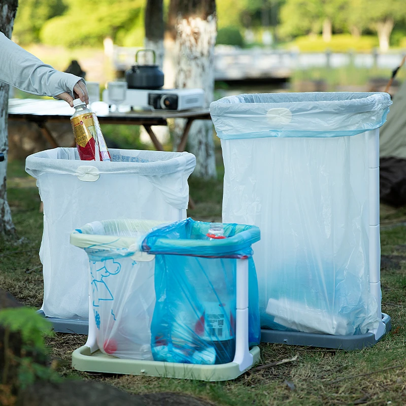 户外折叠垃圾架垃圾袋露营便携支撑架家用厨房野炊烧烤塑料袋支架