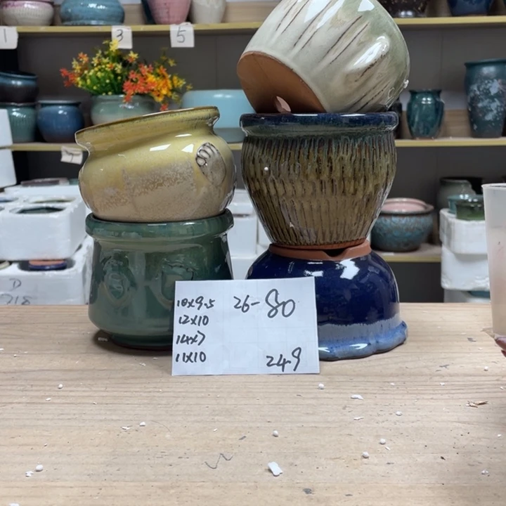 紫砂花盆多肉花盆微瑕80