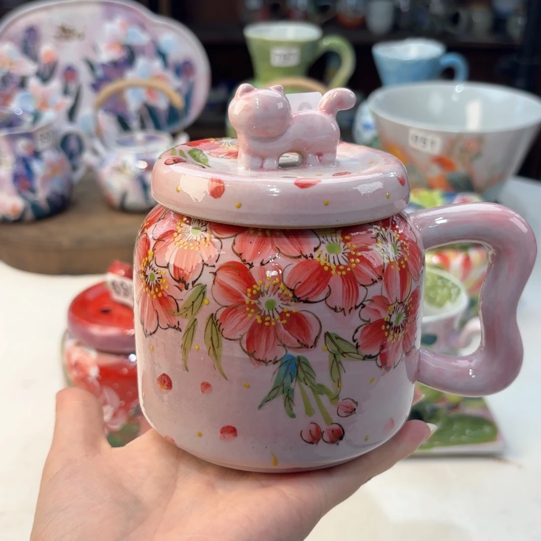 景德镇手绘高温釉下彩陶瓷茶具