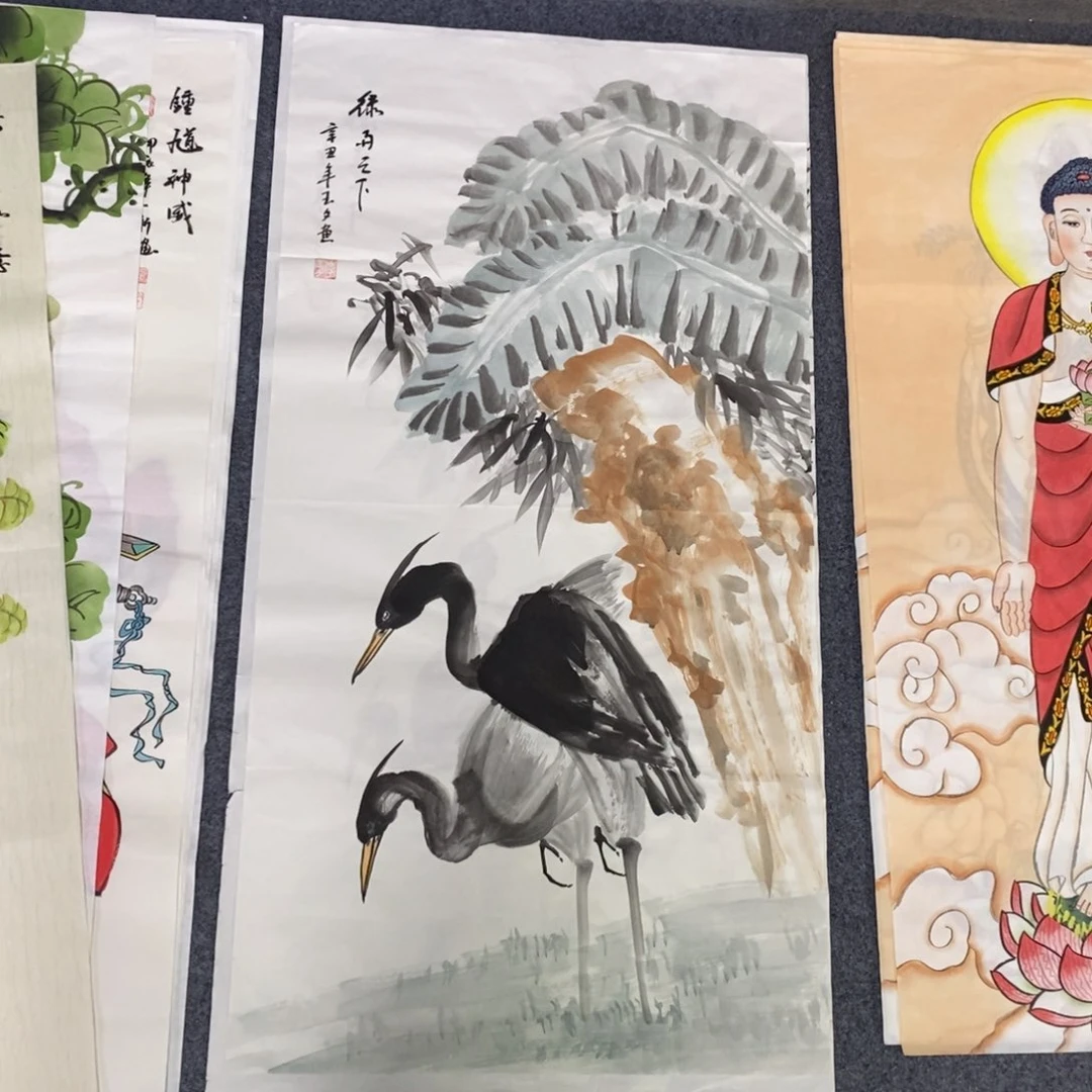 国画尺寸100✖️50三尺手绘画