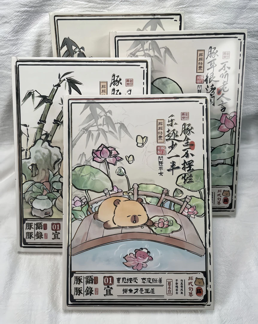 （全瑕按编号下单）笔记本彩页本硬壳精装本