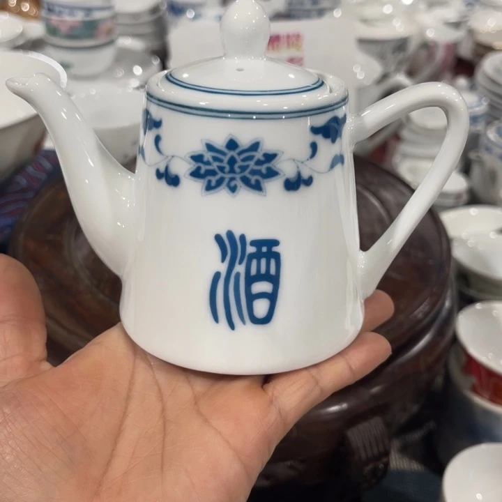 醴陵高温瓷手绘180毫升与**袍