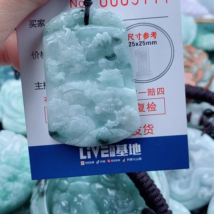 翡翠未镶嵌吊坠(不含链)