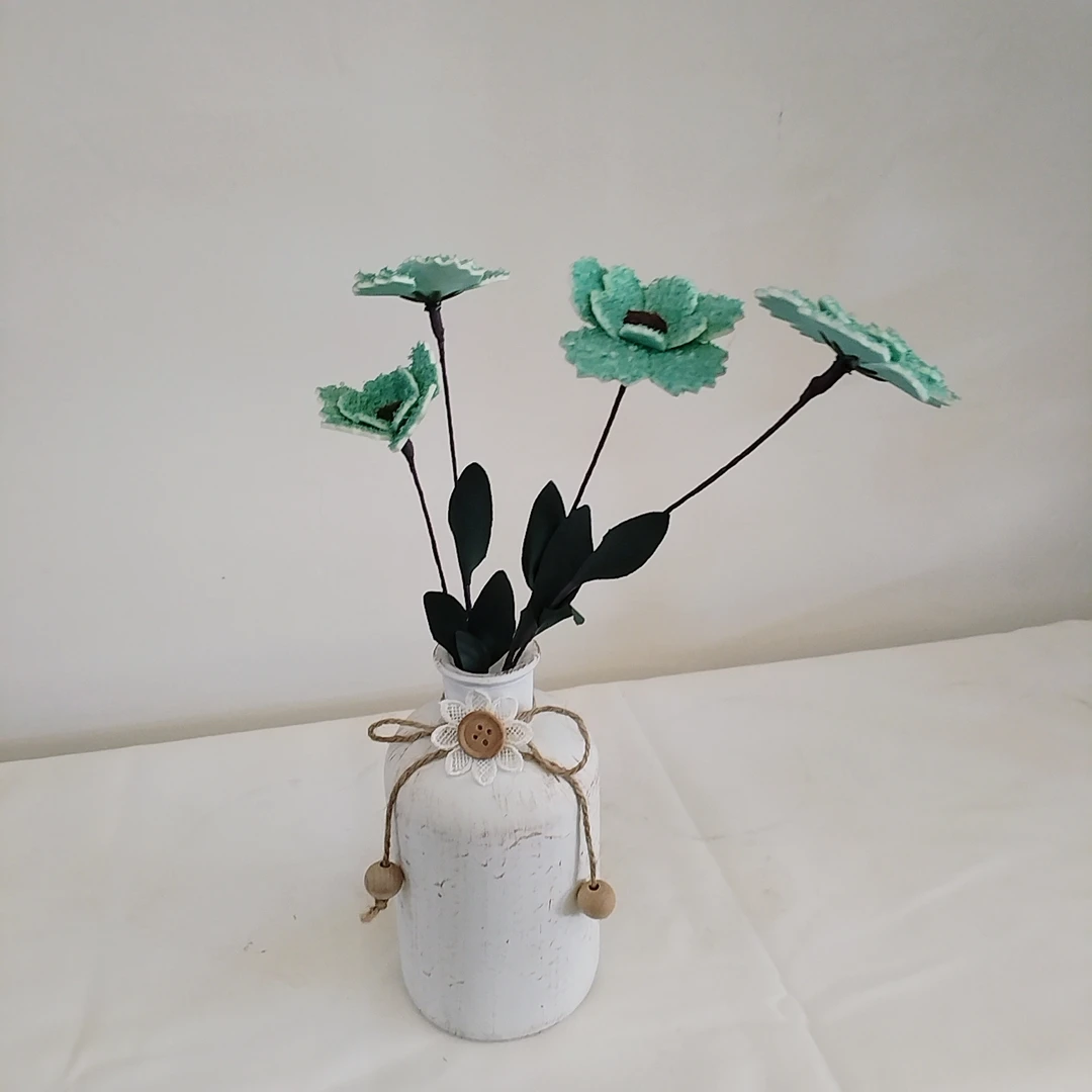 做旧复古玻璃花瓶装饰摆件卧室办公室摆放餐桌茶几电视柜装饰品