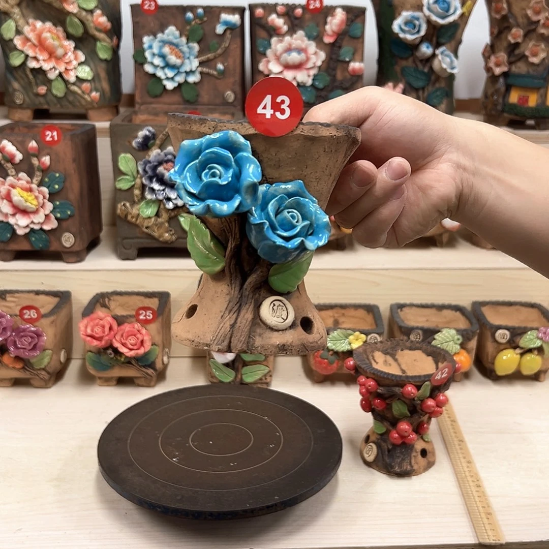 花盆紫砂43号内口9外高13