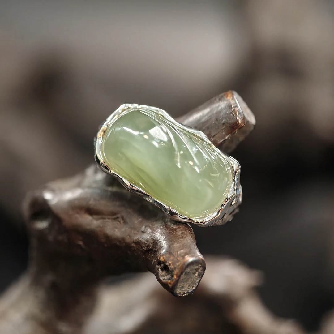 【MIYA】天然和田玉s925银戒指