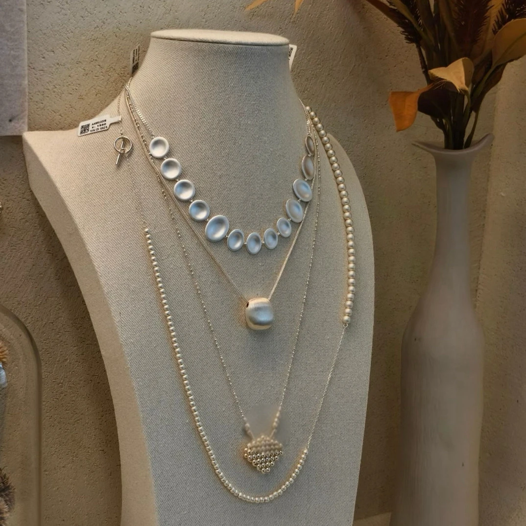 合金项链 轻奢小众法式复古高级感超闪简约气质锁骨项链ins设计感