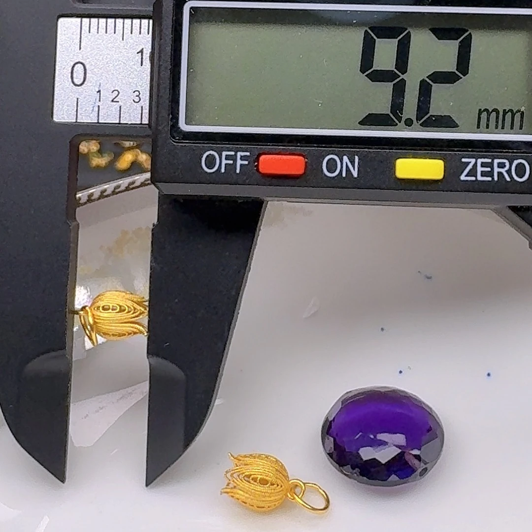 银S925镶嵌紫晶颈饰紫水晶925镶嵌105