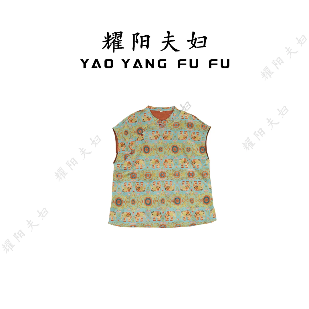 耀阳夫妇【万花吉象】QAE021新中式复古时尚上衣