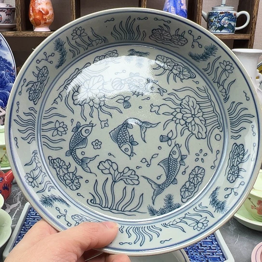 陶瓷盘景德镇陶瓷567老厂瓷91