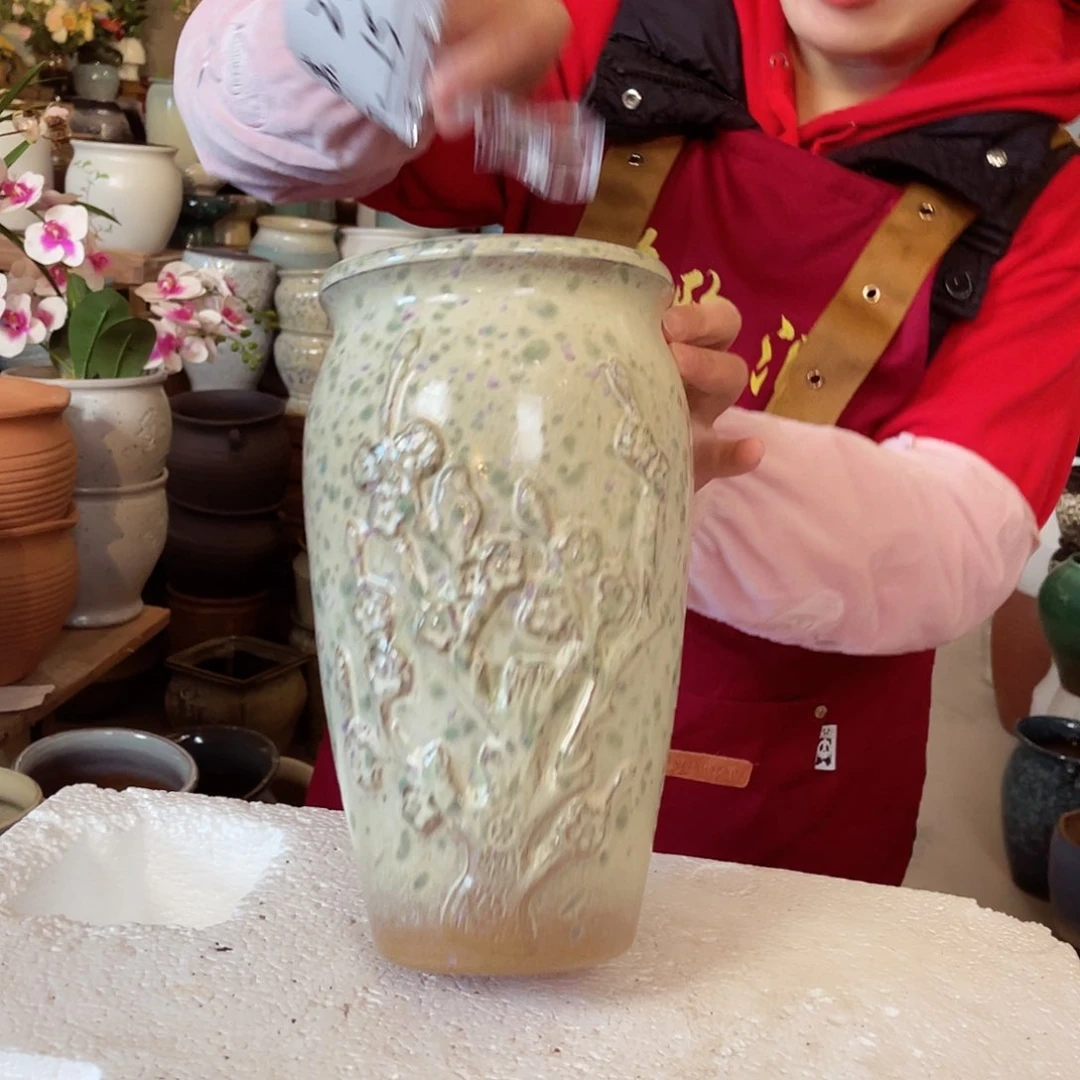 紫砂花盆高度26口径15