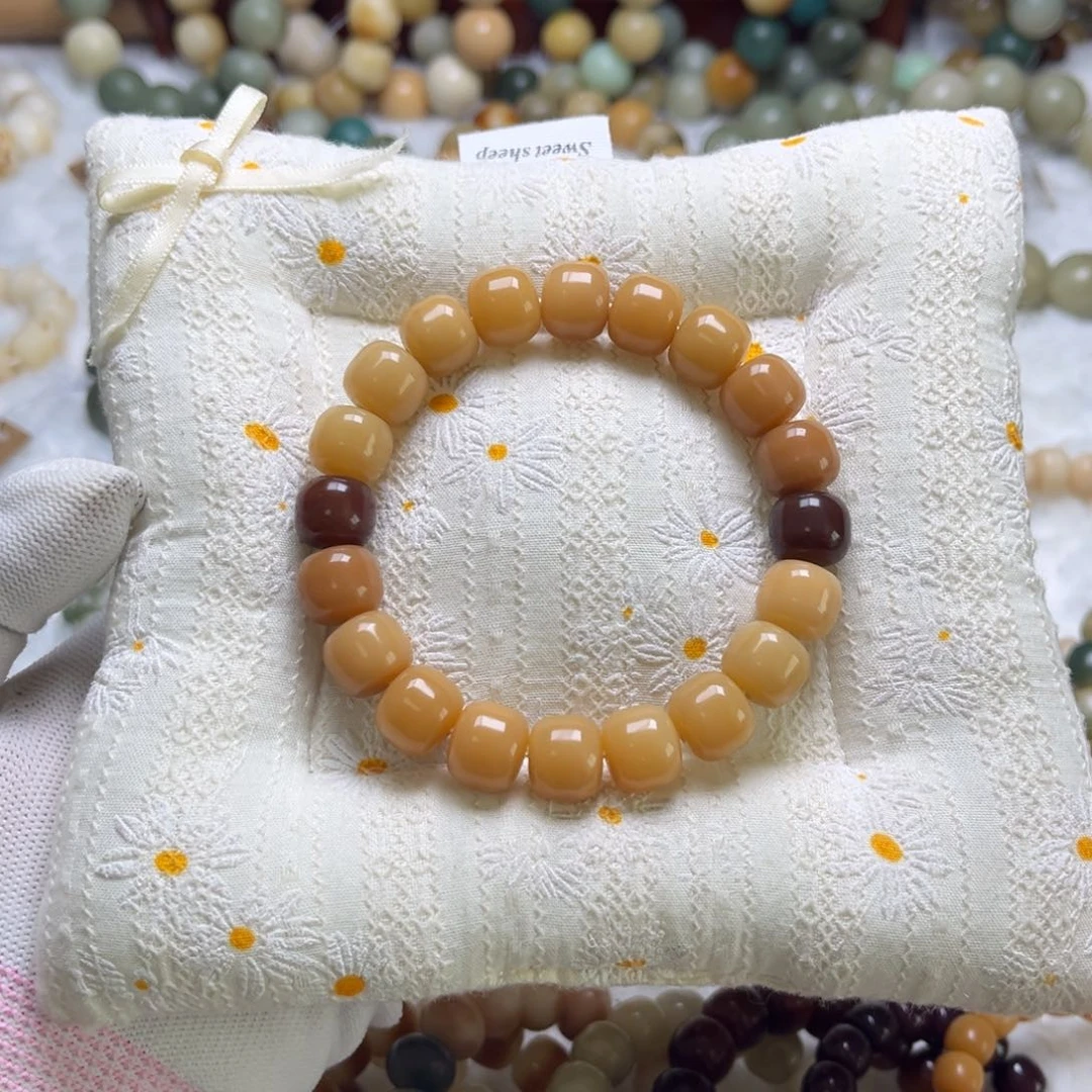 菩提根/象牙果吊坠对顶汉堡珠卡12