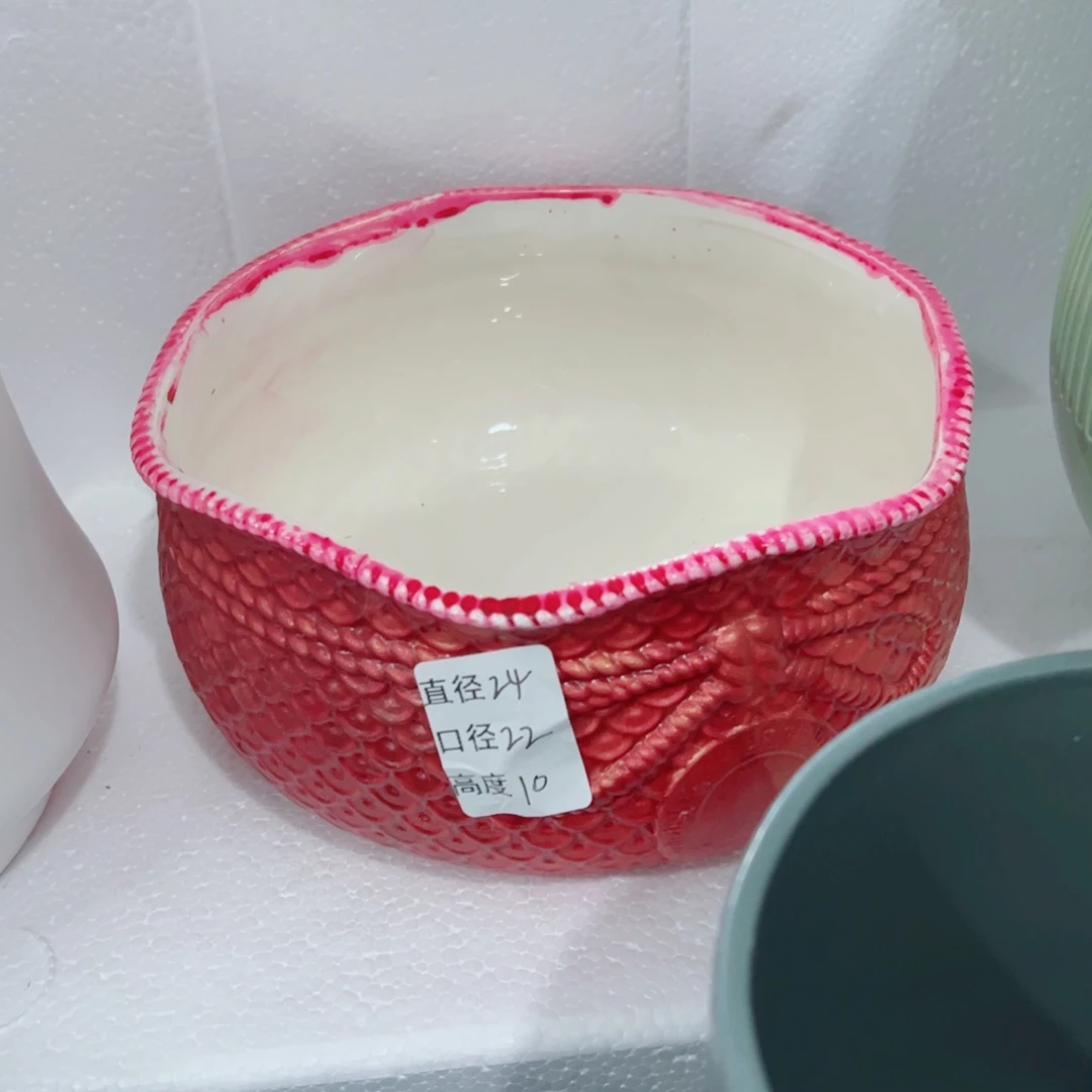 有孔，陶瓷花盆满10米包邮发货