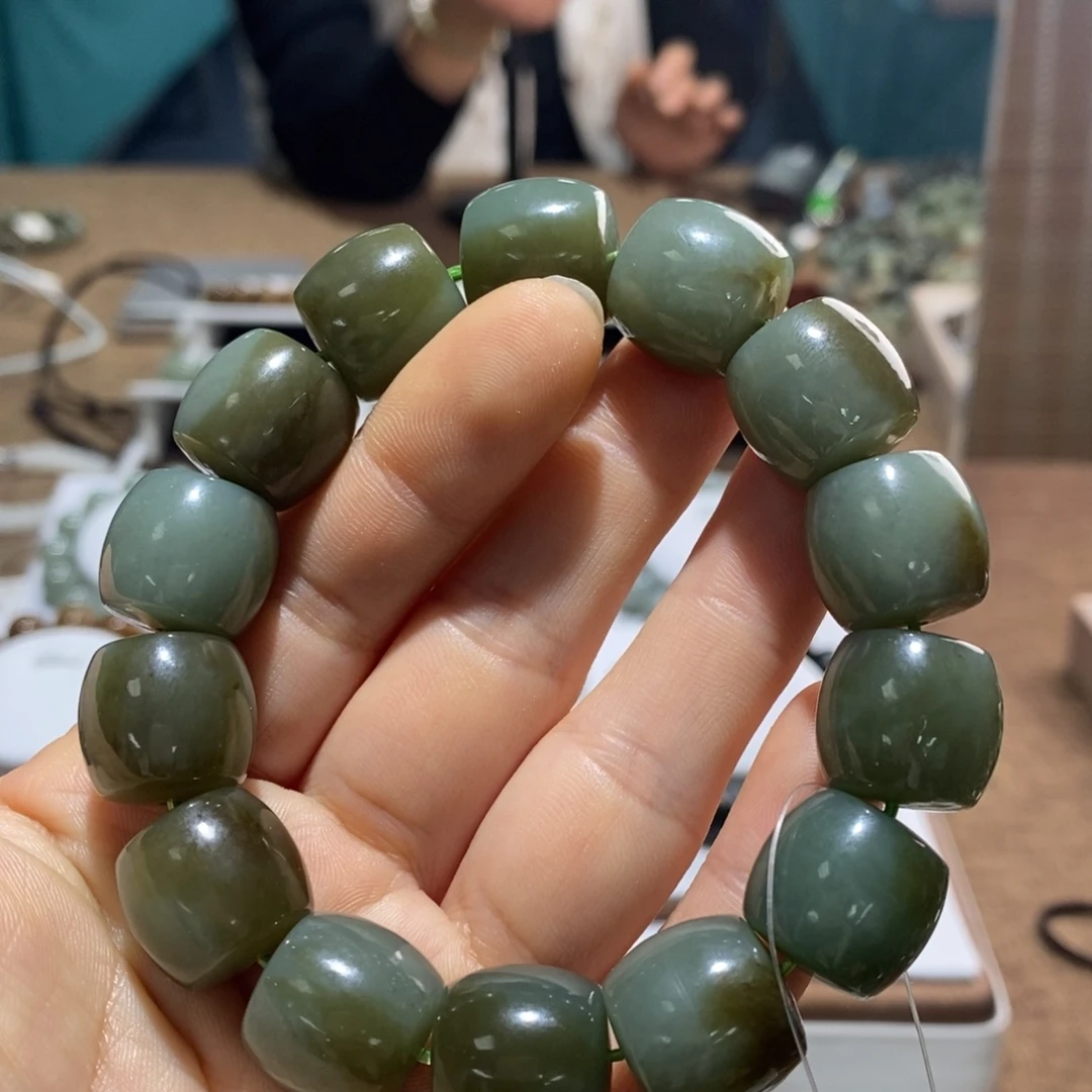 和田玉未镶嵌手链116