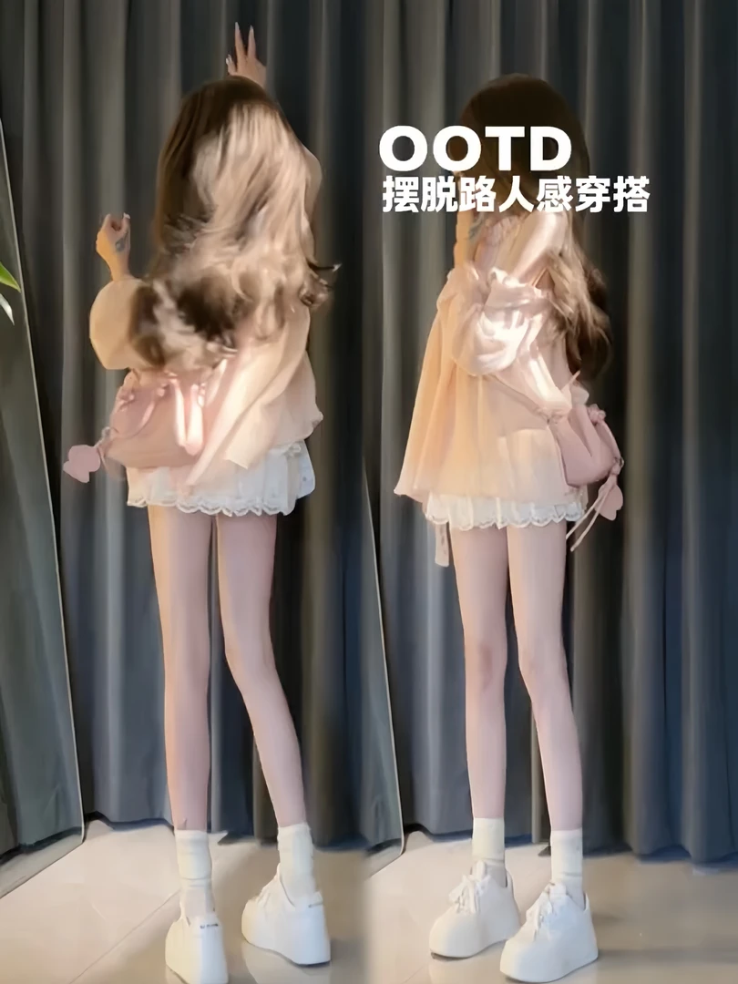 清楚系温柔 2025年夏季纯欲仙气露肩巨显瘦遮肉连衣裙女蕾丝短裙