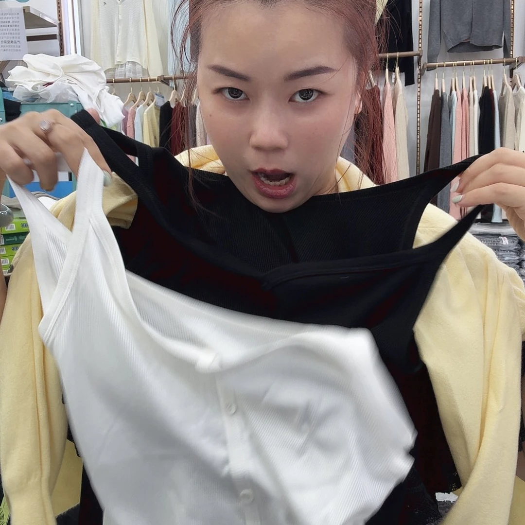 棉黑色一件白色一件