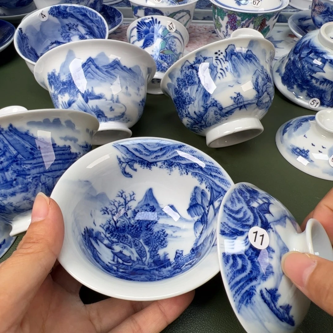 景德镇纯手工纯手绘茶具木木11