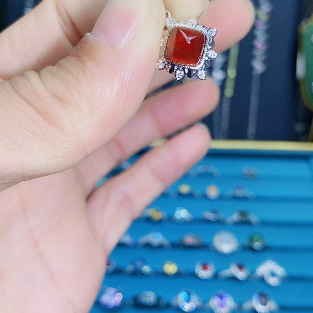 紫晶珠宝半成品银S925镶嵌