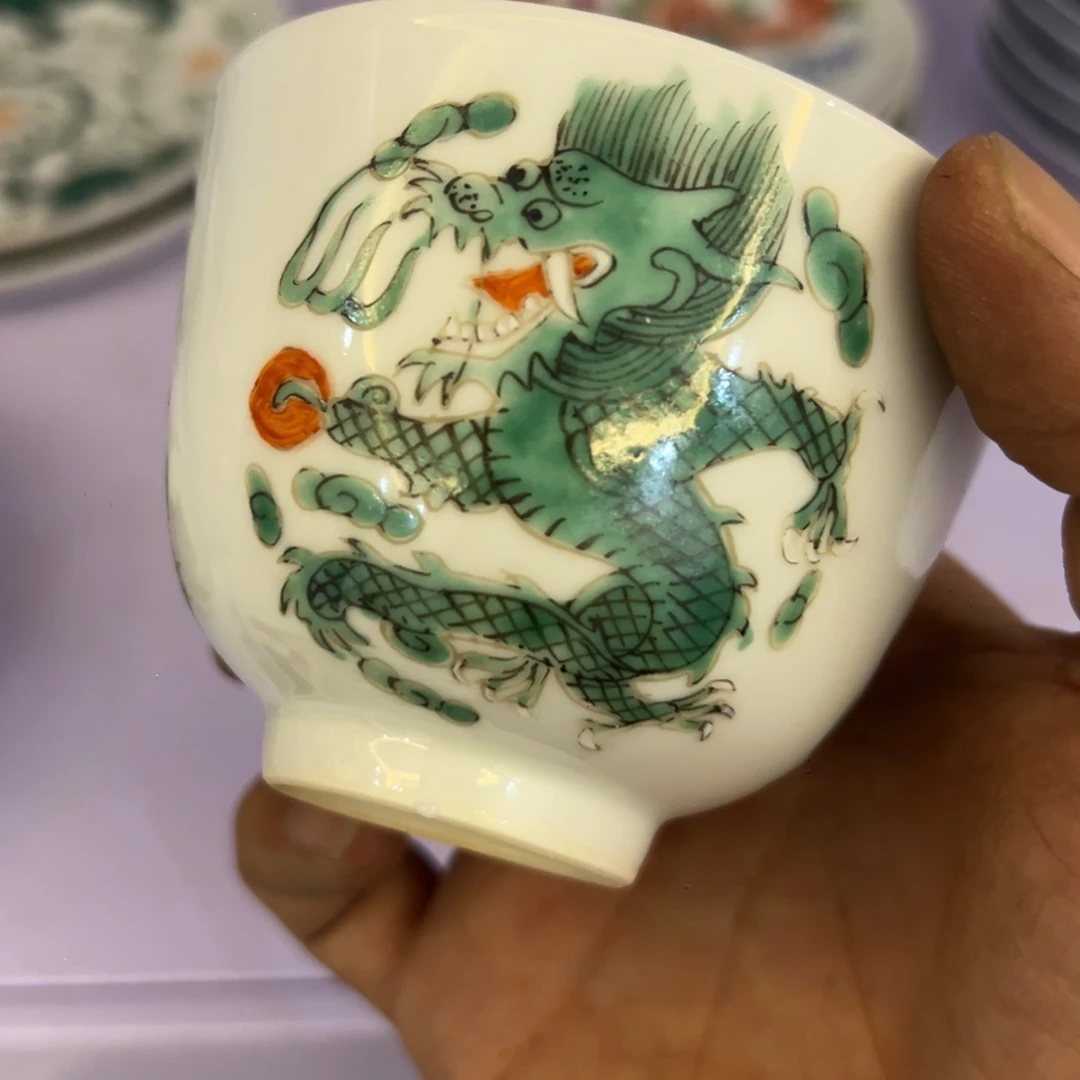 旧***光瓷片瓷器摆件、茶室雅器