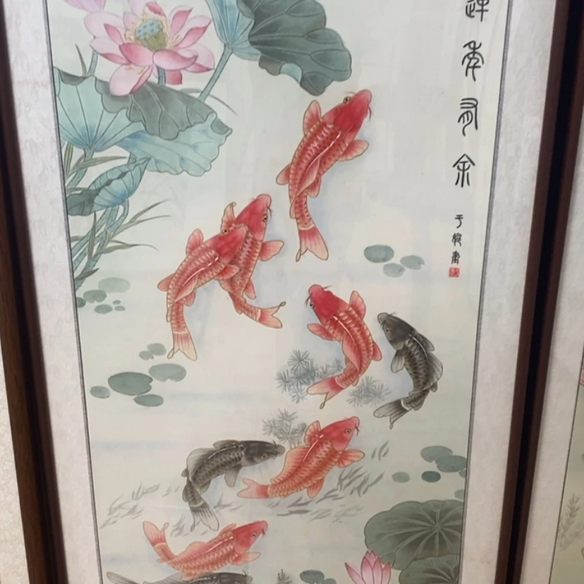 【闪购商品】国画手绘国画工笔带框122.65
