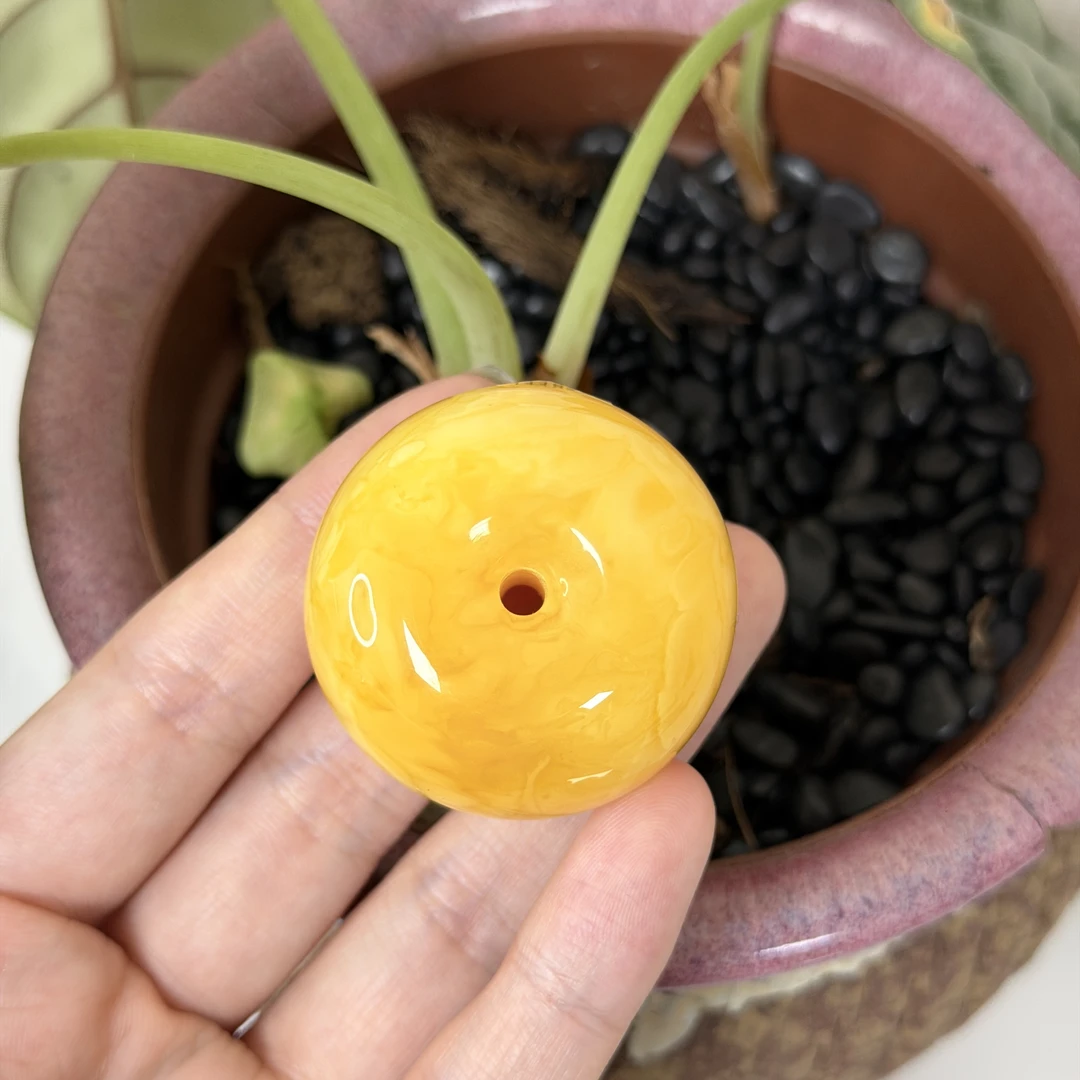 天然原矿无优化无烤色无补胶无煮蜜无辐照蜜蜡吊坠（1118）