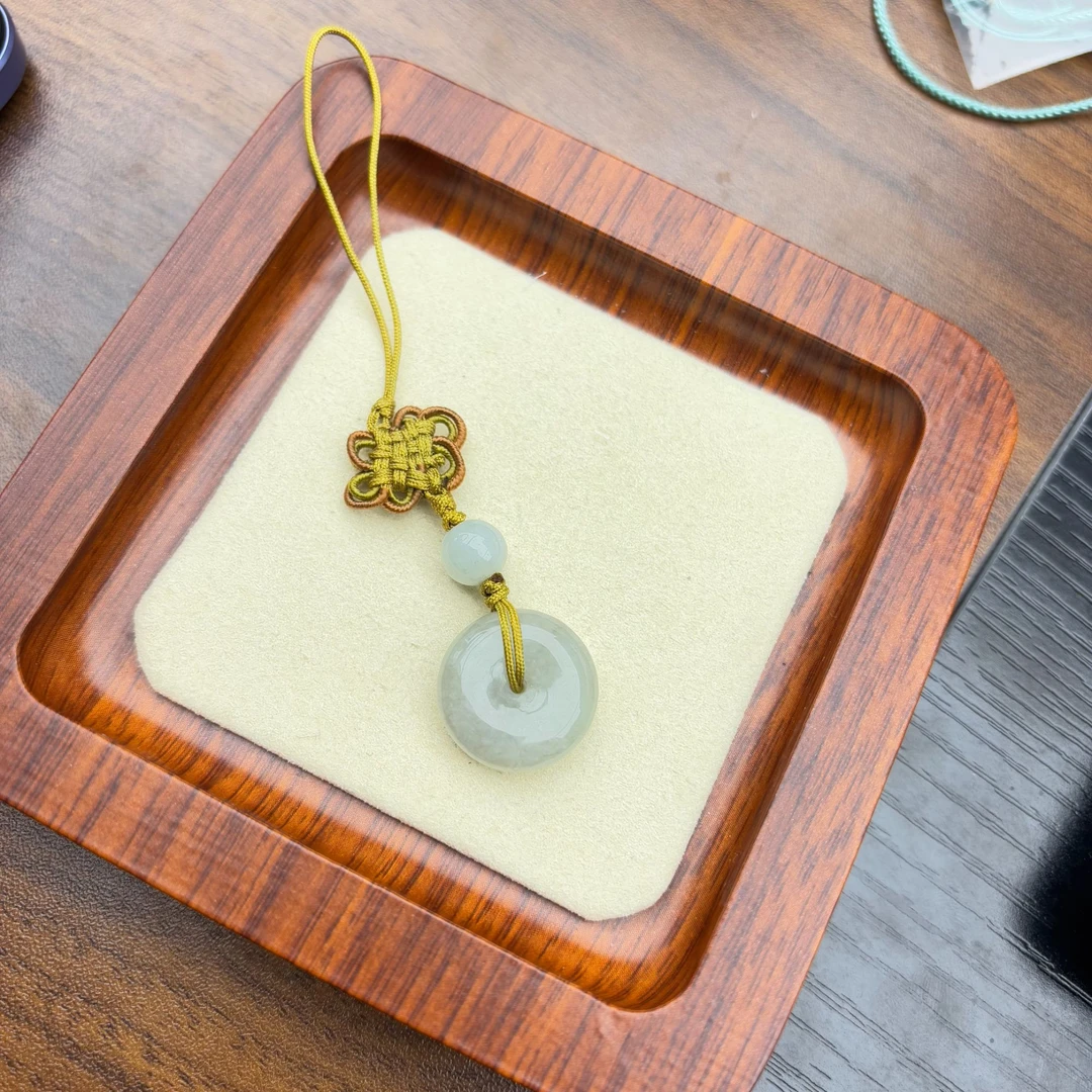 天然缅甸翡翠平安扣