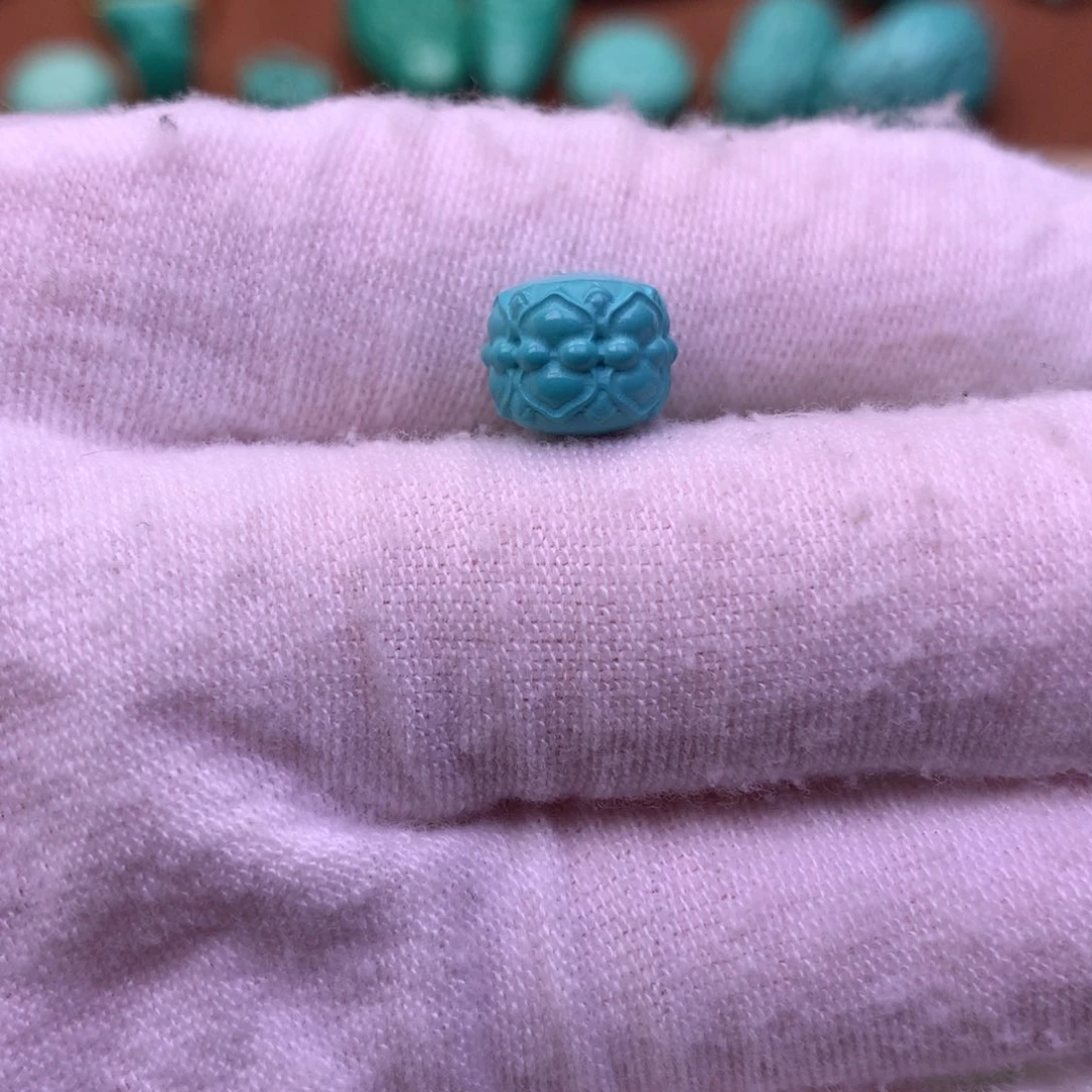 原生态散珠配珠并蒂莲花卡9.5微瑕