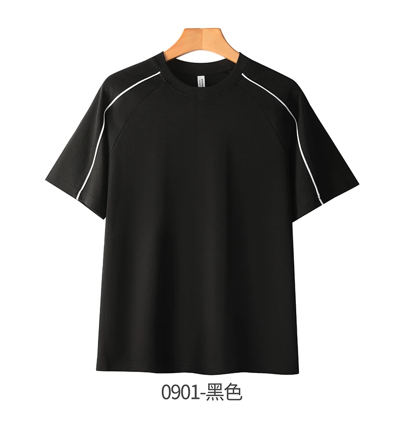 2025新款潮牌设计感亲肤罗马棉百搭透气宽松版休闲T恤