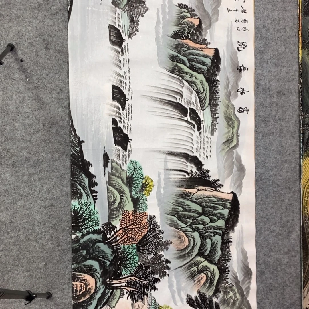 横款富水长流小六尺画