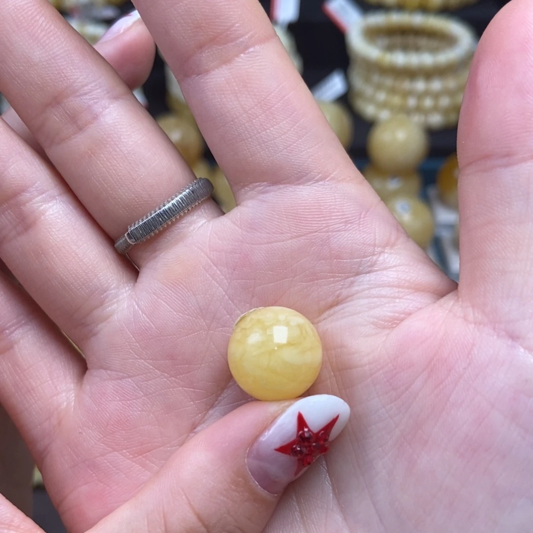 蜜蜡未镶嵌珠宝奇石14.1mm