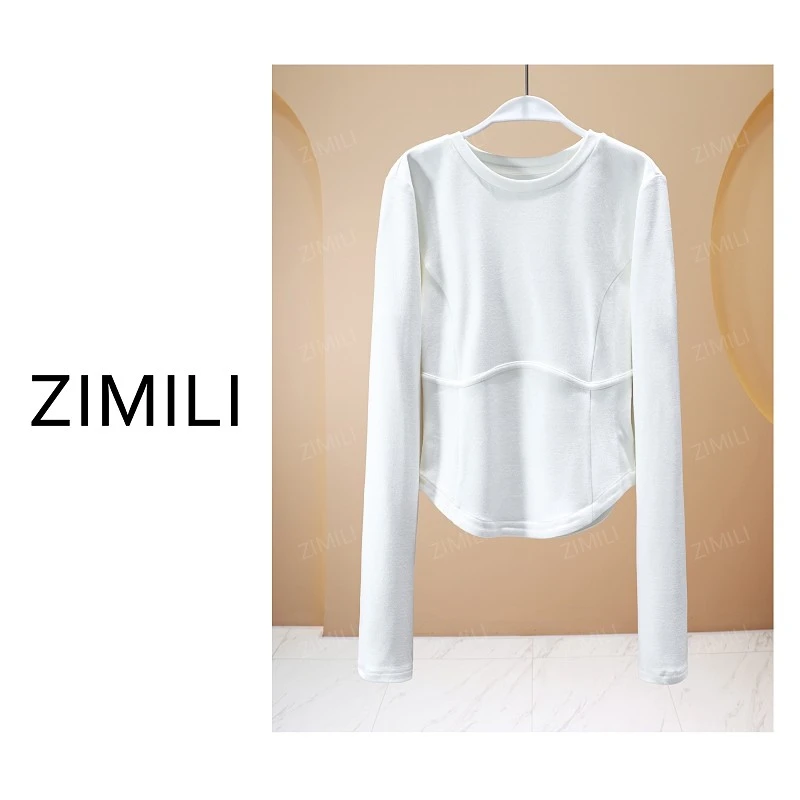 【亮哥欧货女装】冬季发热双面绒《鱼骨》高弹显瘦打底上衣26060-B4