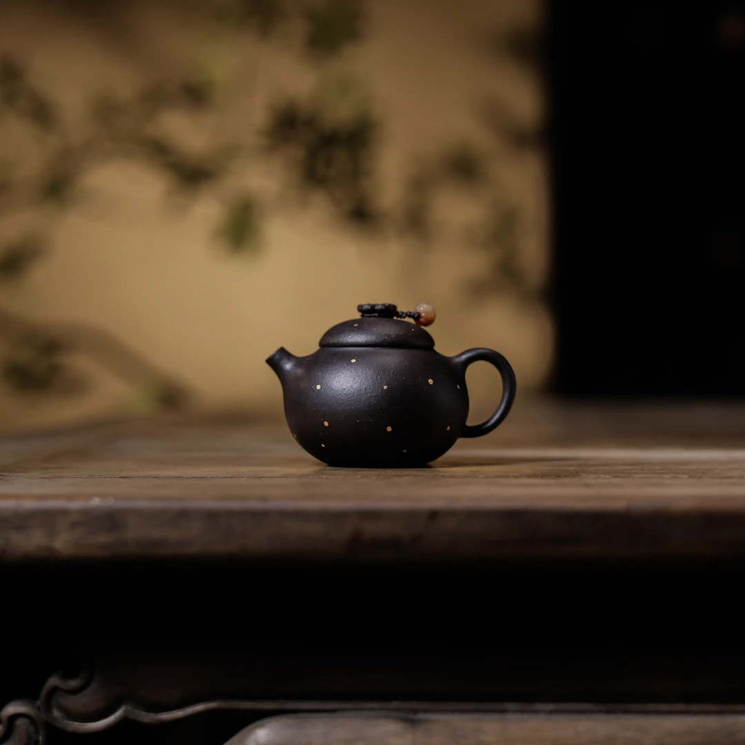 【三山拙垆】花无缺-窑云-乌金砂-壶-140cc（窑云S0395）