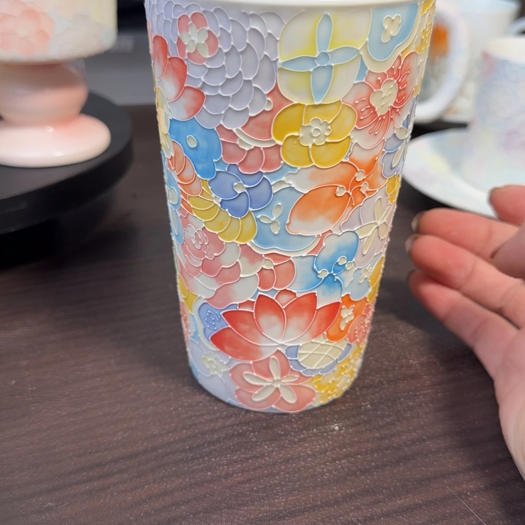 陶景德镇手绘可乐杯