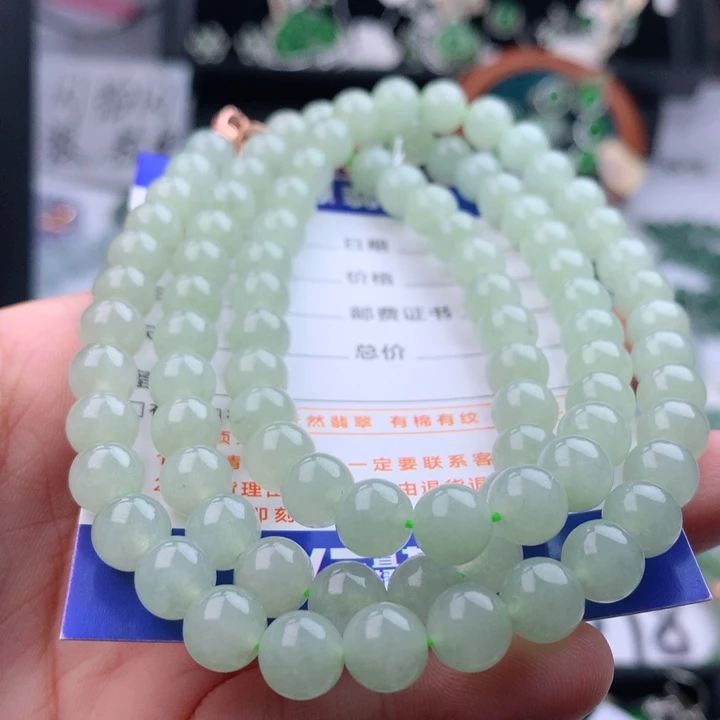 项链未镶嵌翡翠银**防卡7.7