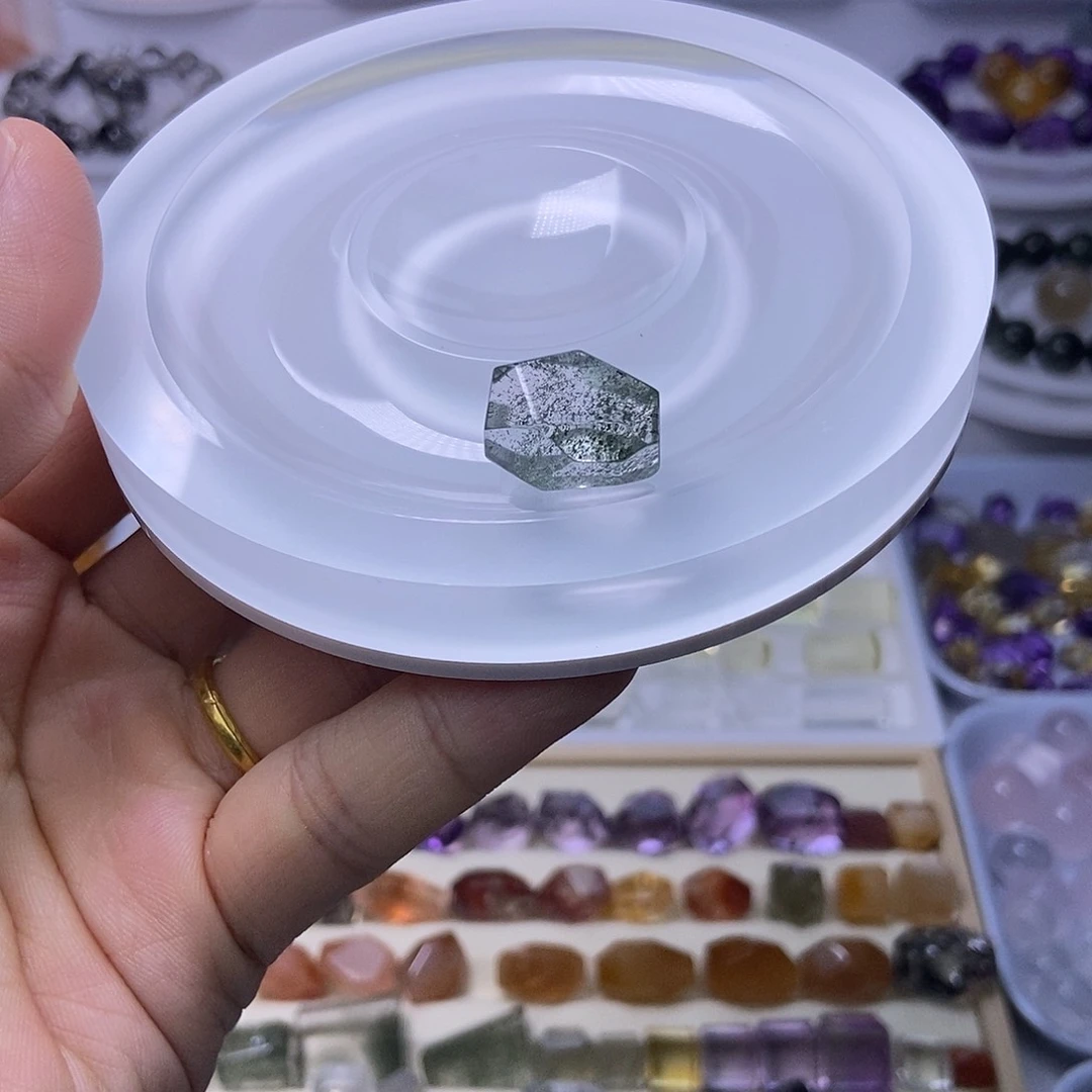 我***吧水晶手串未镶嵌定制打孔不退换