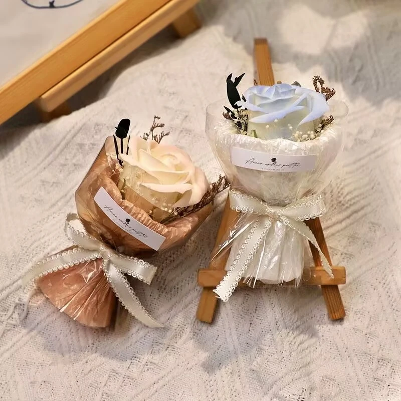 口袋花束mini永生花摆件生日礼表白情人节礼物结婚礼手干花永生花