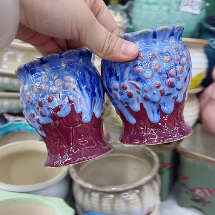 有孔，满10元发货多肉陶瓷花盆