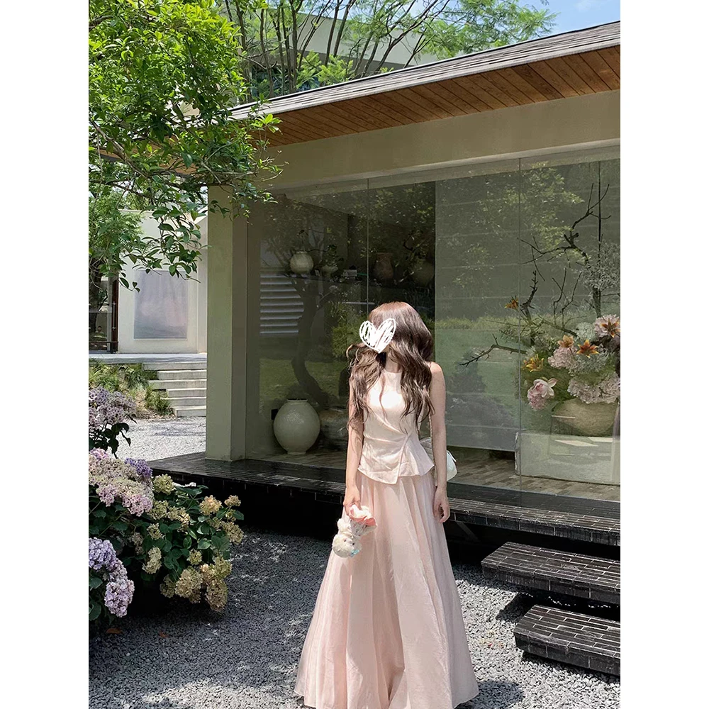 【层次美学】超大裙摆连衣裙夏通勤长裙夏季甜美新款百搭气质裙子