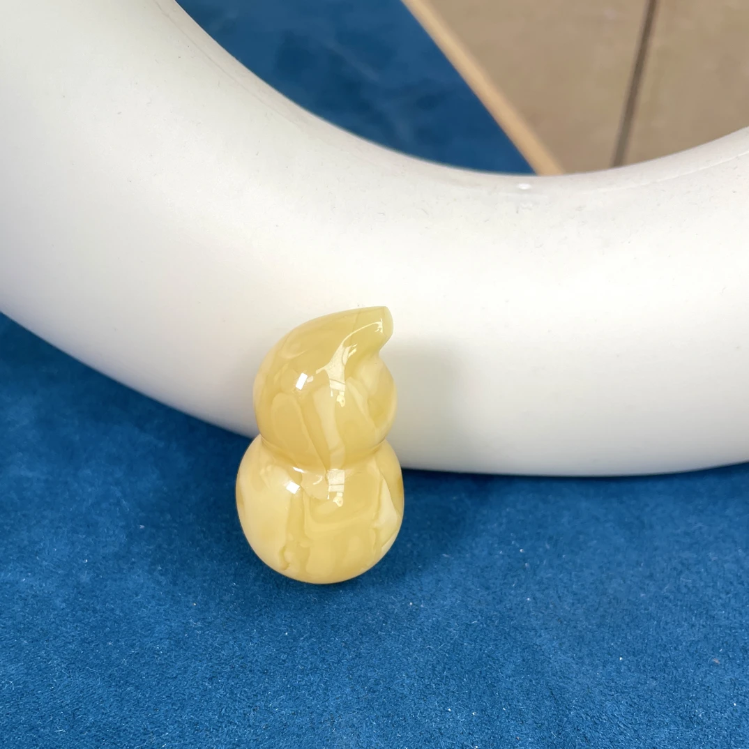 天然琥珀满蜡妖花葫芦37✖️17克重8.77