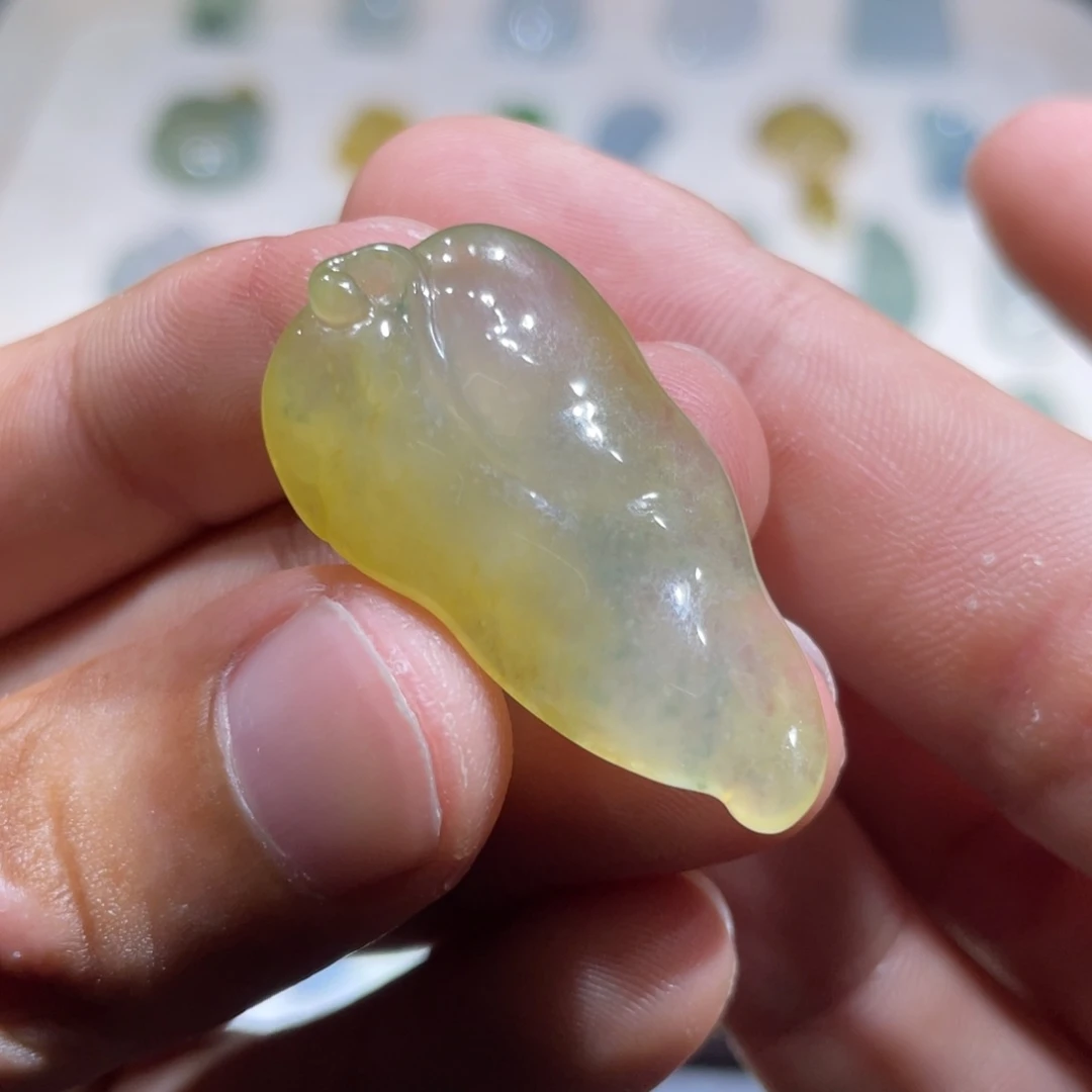 颈饰未镶嵌翡翠随形叶子