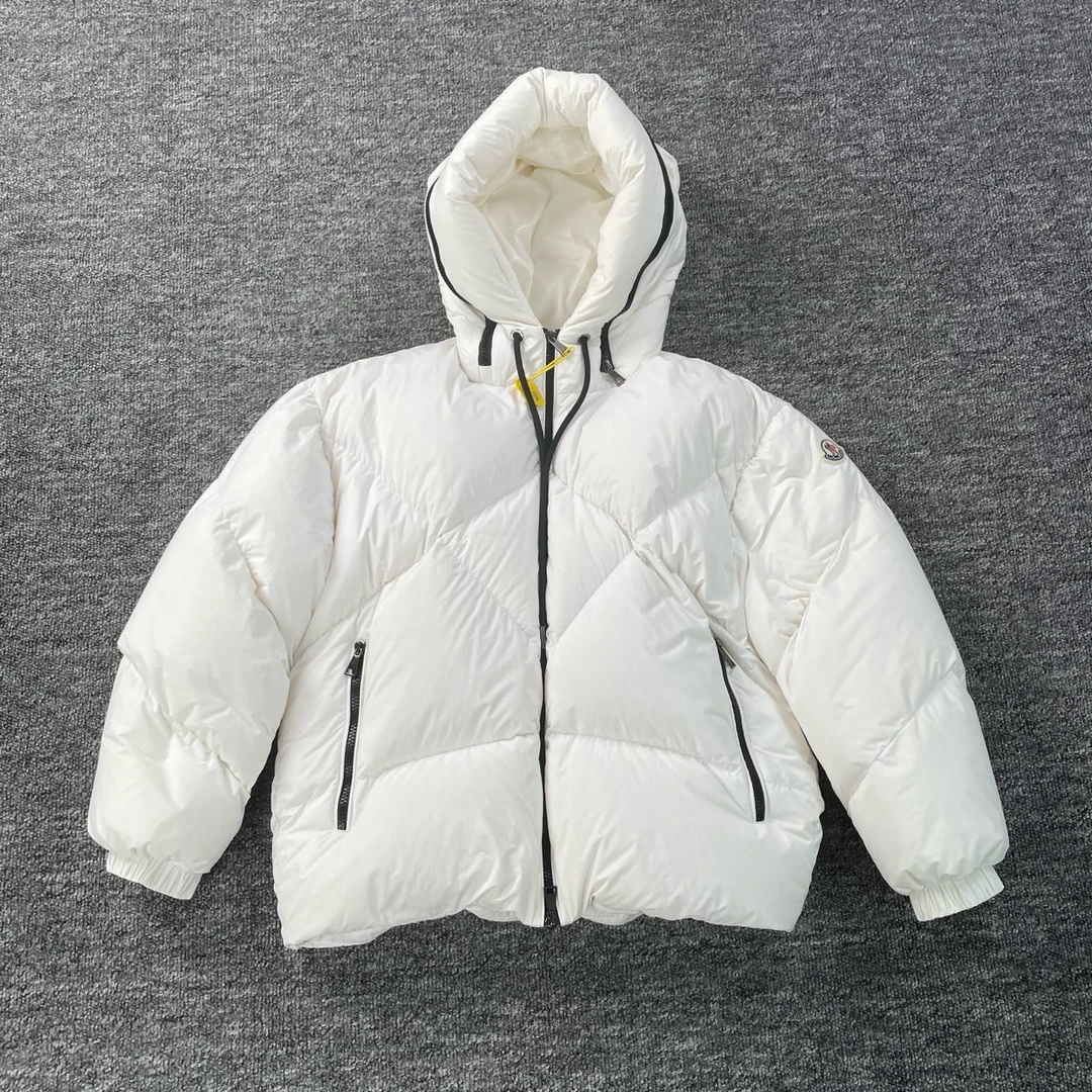 99新 MONCLER 5622/Moncler Estom 白色短款长袖羽绒服/1码/98新