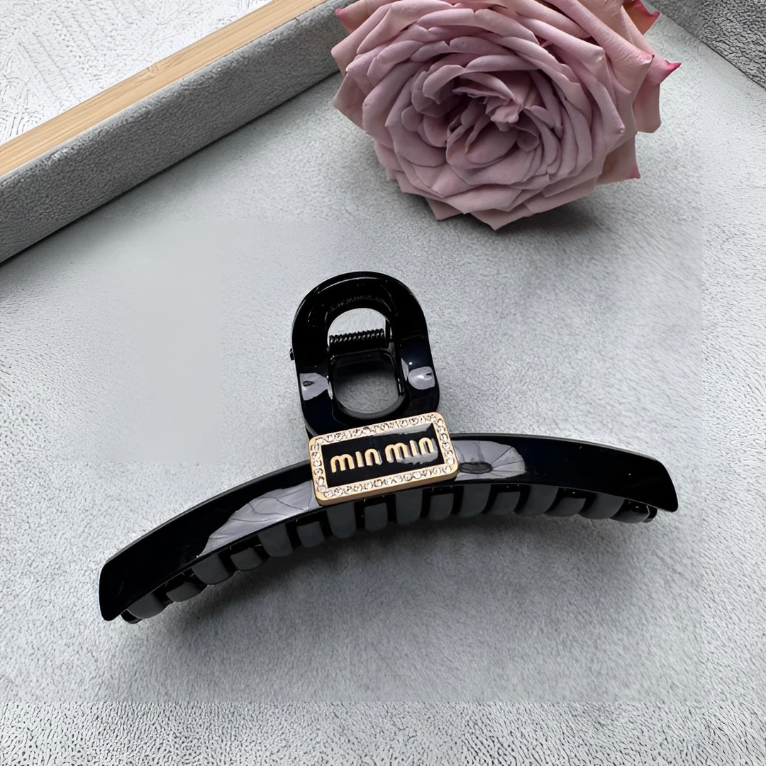 亚克力【李李家】简约时尚气质百搭网红爆款经典黑色抓夹
